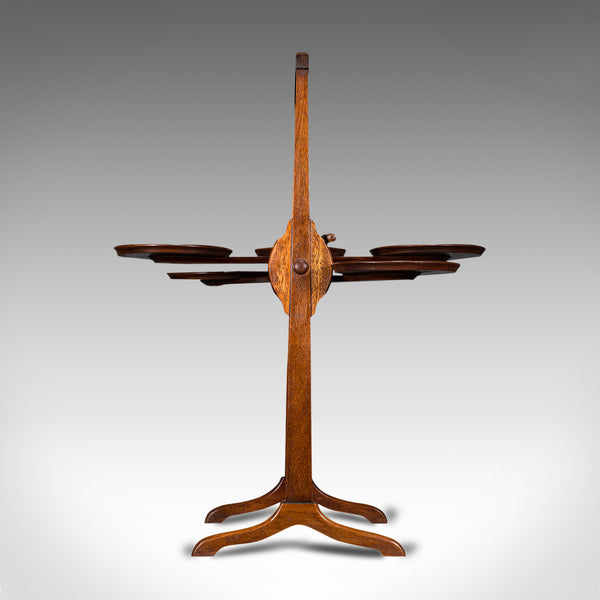 Antique Monoplane Folding Cake Stand, Mahogany, Afternoon Tea, Table, Edwardian
