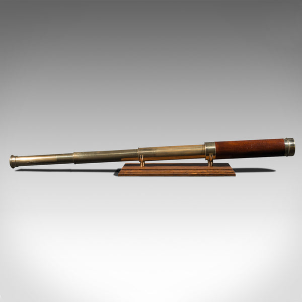 Antique 3 Draw Telescope, English, Terrestrial, Astronomical, Victorian, C.1880