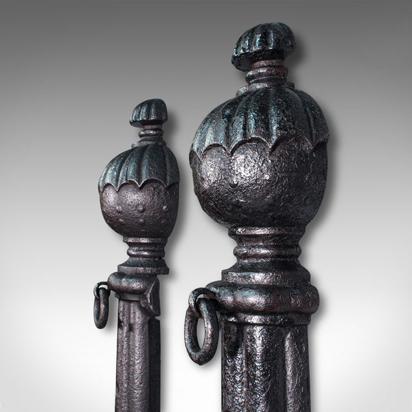 Pair Of, Antique Stable Yard Hitching Posts, Equestrian, Architectural, Georgian