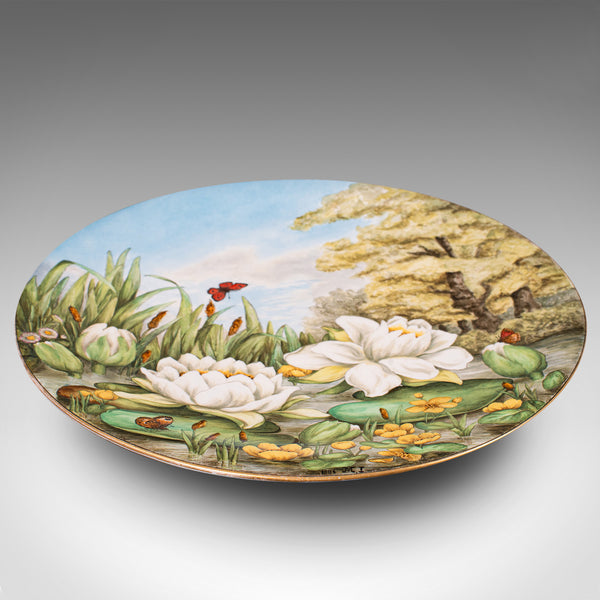 Antique Decorative Charger Plate, English, Ceramic, Dish, Art Nouveau, Victorian
