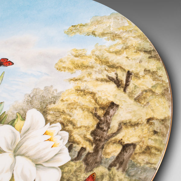 Antique Decorative Charger Plate, English, Ceramic, Dish, Art Nouveau, Victorian