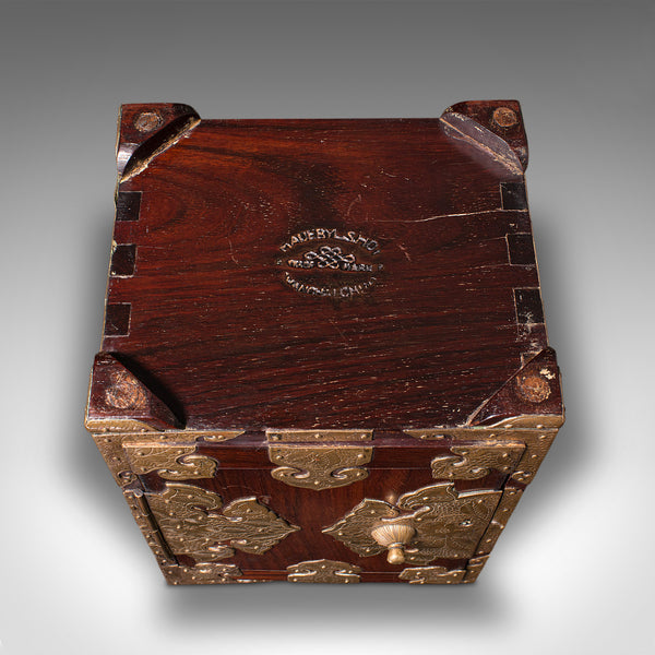 Antique Collector's Box, Chinese, Rosewood, Decorative Specimen Case, Circa 1920