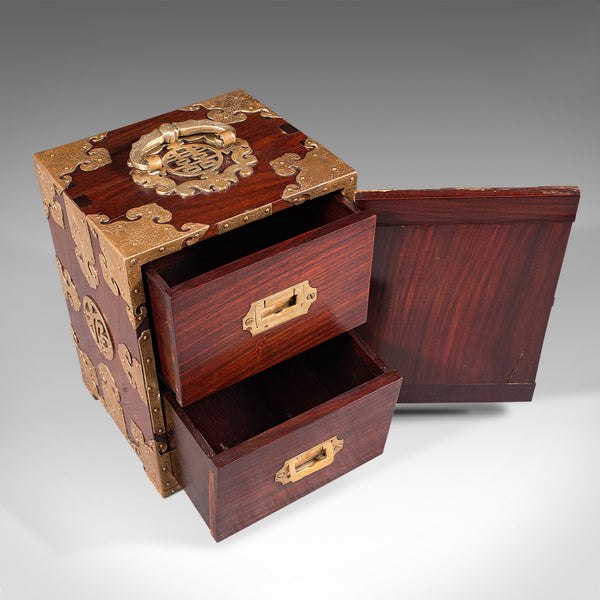 Antique Collector's Box, Chinese, Rosewood, Decorative Specimen Case, Circa 1920