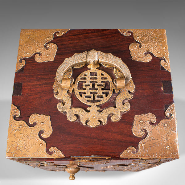 Antique Collector's Box, Chinese, Rosewood, Decorative Specimen Case, Circa 1920