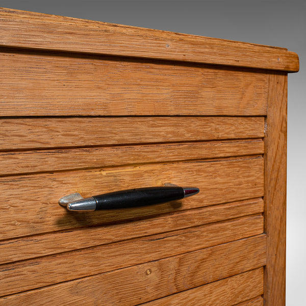 Vintage Office Desk, English, Light Oak, Writing Table, Mid Century, Circa 1960