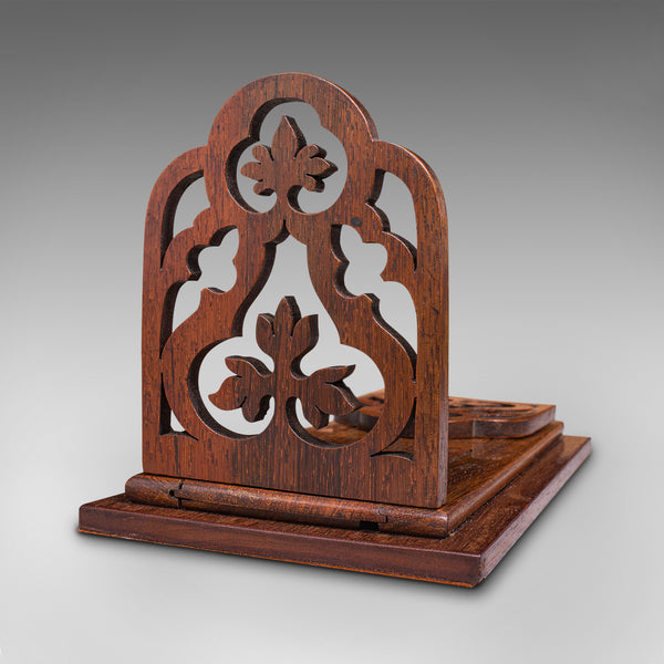 Antique Book Slide, English, Rosewood, Mahogany, Library Stand, Victorian, 1900