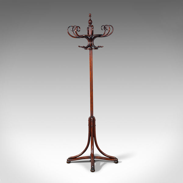 Antique Bentwood Coat Stand, English, Hallway Rack, After Thonet, Edwardian