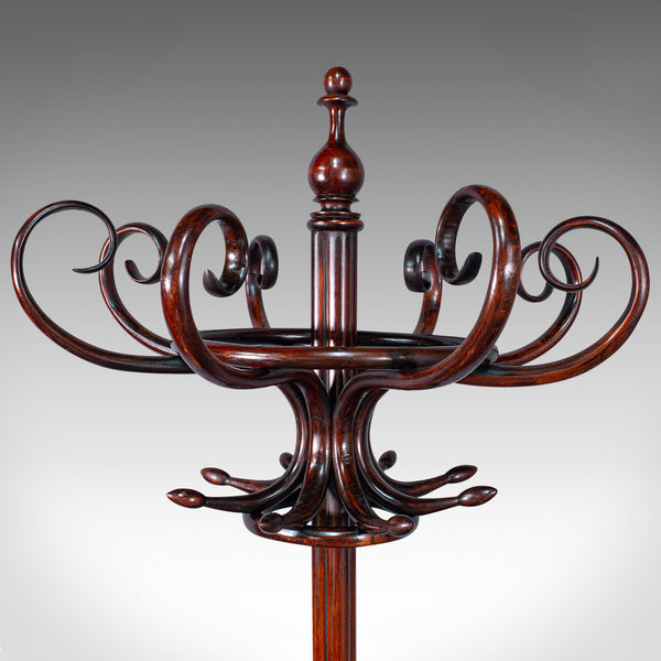 Antique Bentwood Coat Stand, English, Hallway Rack, After Thonet, Edwardian