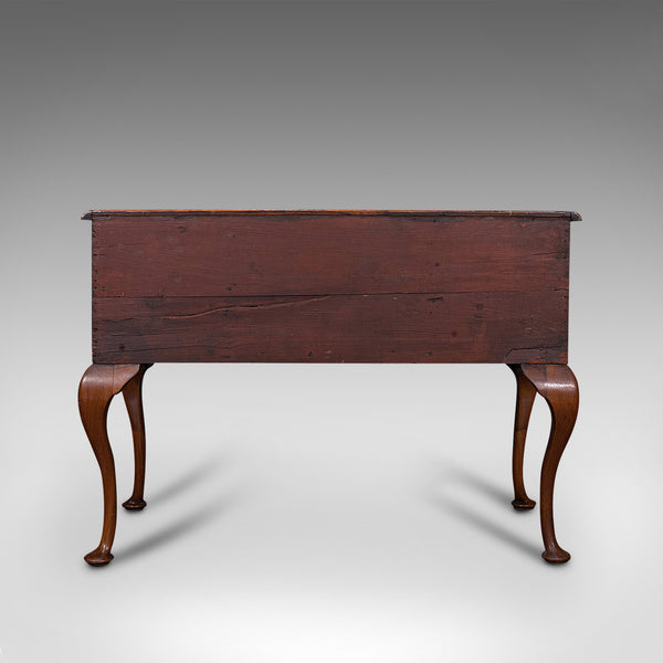 Antique Writing Desk, English, Burr Walnut, Oak, Lowboy, Table, Georgian, C.1800