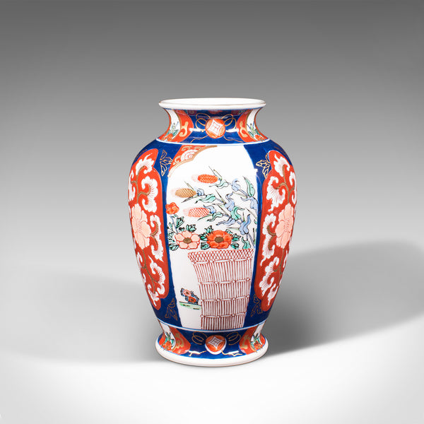 Vintage Imari Vase, Japanese, Ceramic Baluster Urn, Late Art Deco, Circa 1940