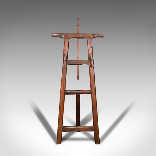 Antique Artist's Easel, English, Picture Stand, Arts And Crafts, Victorian, 1900