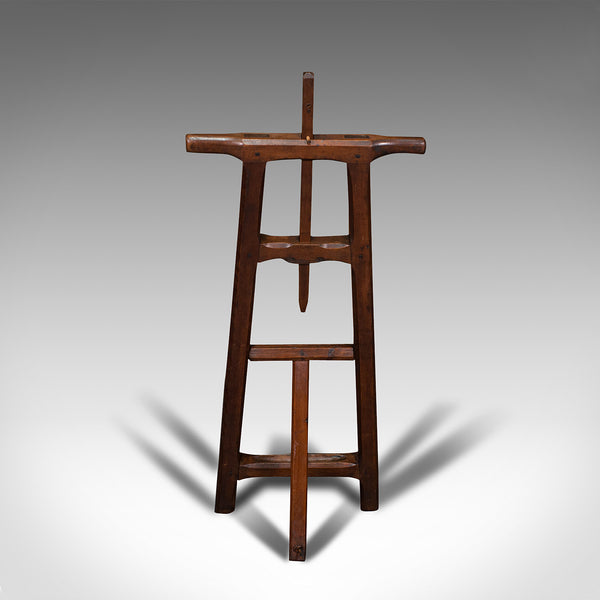 Antique Artist's Easel, English, Picture Stand, Arts And Crafts, Victorian, 1900