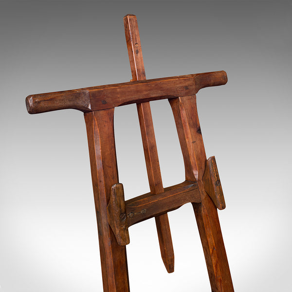 Antique Artist's Easel, English, Picture Stand, Arts And Crafts, Victorian, 1900