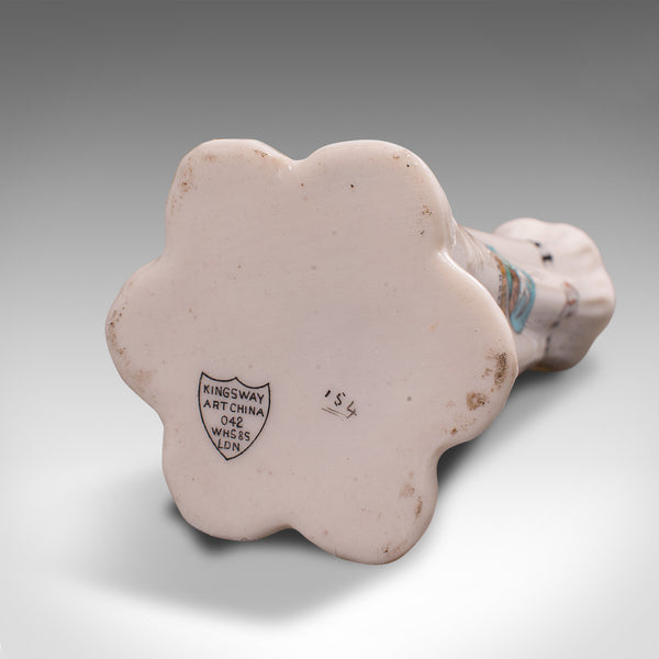 Small Antique Hat Pin Holder, English, Ceramic, Vanity, Accessory, Circa 1920