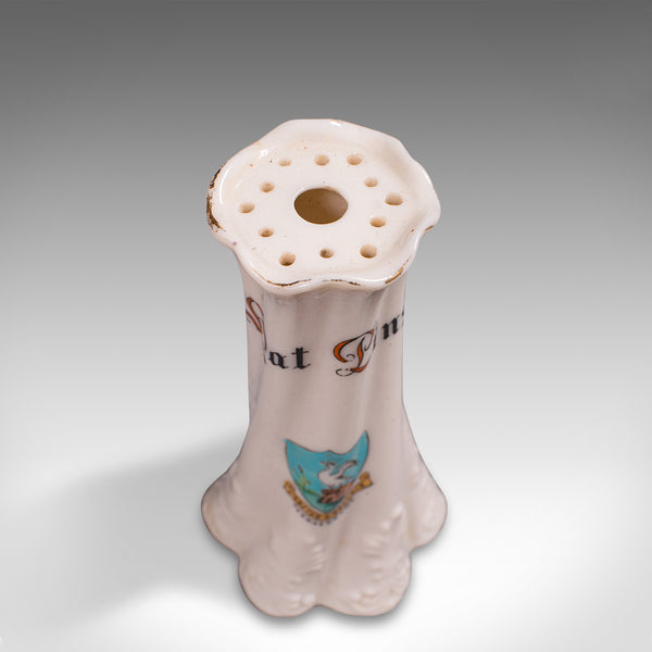 Small Antique Hat Pin Holder, English, Ceramic, Vanity, Accessory, Circa 1920