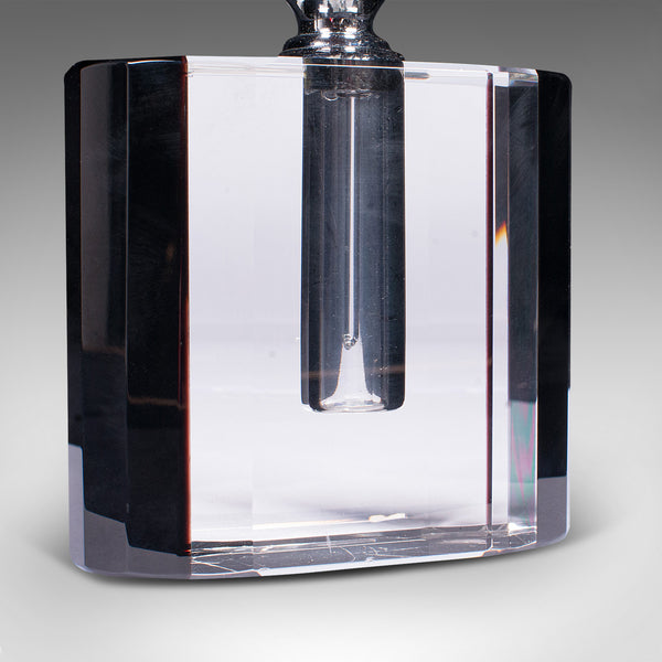 Vintage Cologne Bottle, English, Glass, Fragrance, Aftershave Dropper, Art Deco
