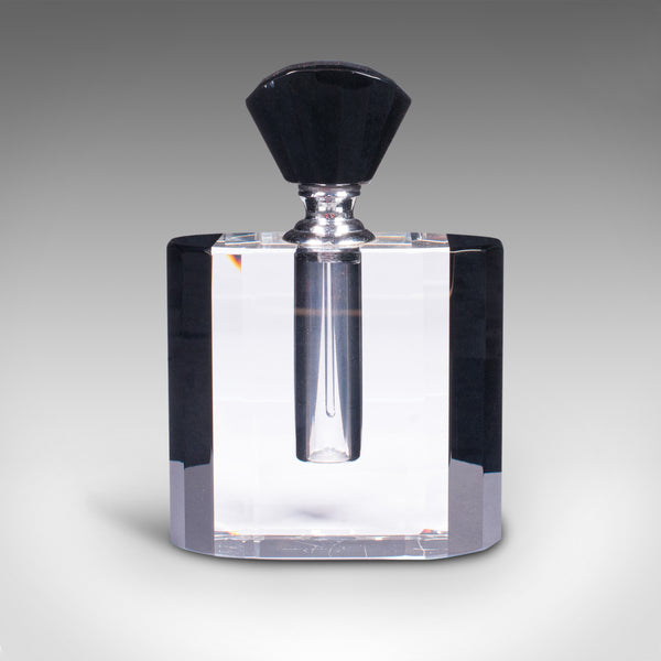 Vintage Cologne Bottle, English, Glass, Fragrance, Aftershave Dropper, Art Deco