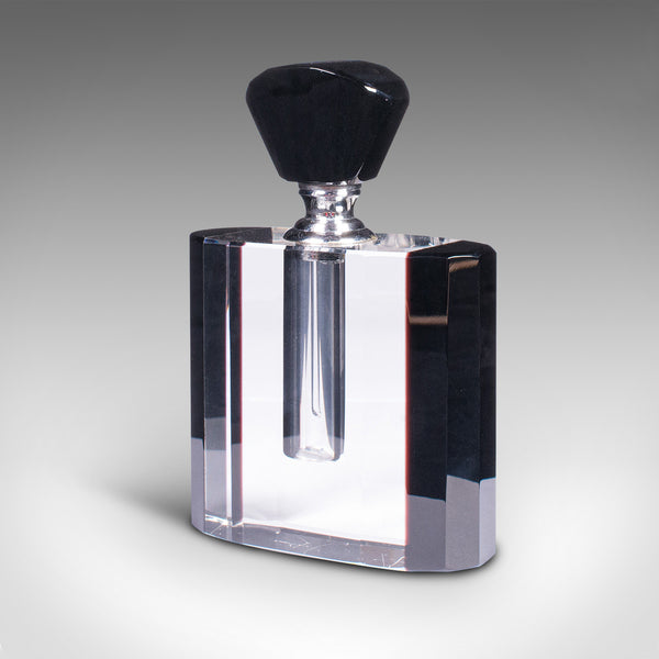 Vintage Cologne Bottle, English, Glass, Fragrance, Aftershave Dropper, Art Deco