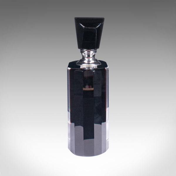 Vintage Cologne Bottle, English, Glass, Fragrance, Aftershave Dropper, Art Deco