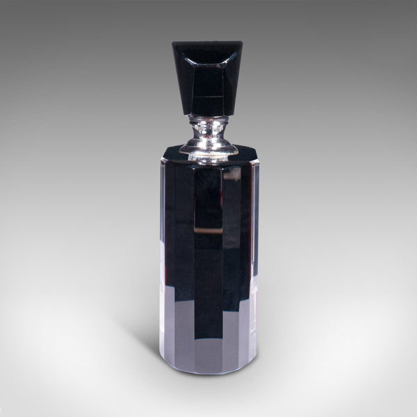 Vintage Cologne Bottle, English, Glass, Fragrance, Aftershave Dropper, Art Deco