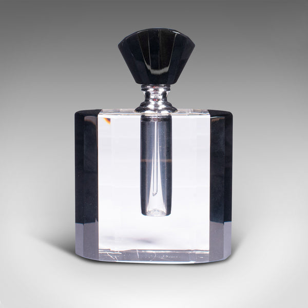 Vintage Cologne Bottle, English, Glass, Fragrance, Aftershave Dropper, Art Deco