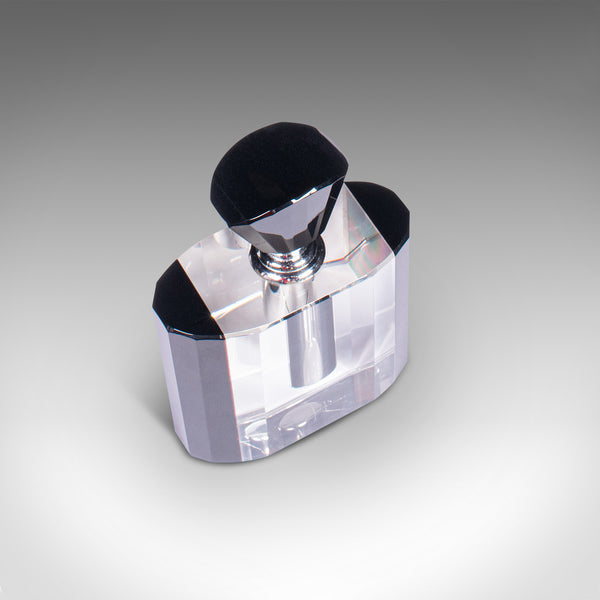 Vintage Cologne Bottle, English, Glass, Fragrance, Aftershave Dropper, Art Deco