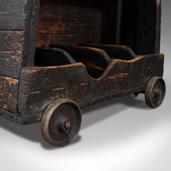 Antique Industrial Machinist's Truck, English, Trolley, Kitchen, Wine, Victorian