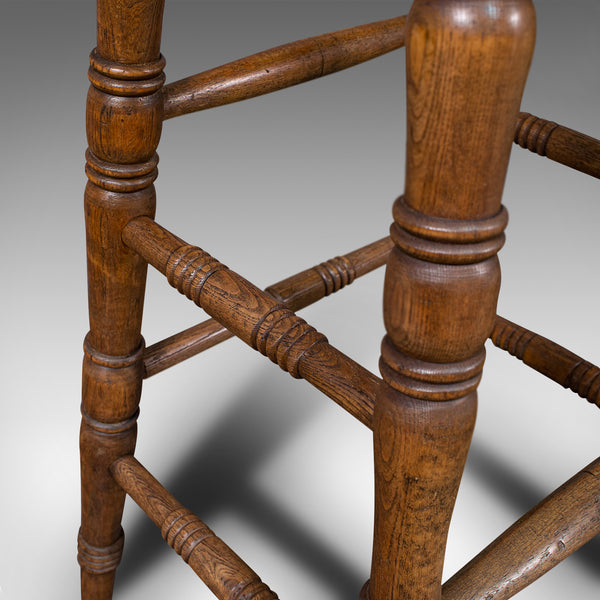 Antique Artist's Stool, English, Beech, Ash, Saddle Seat, Victorian, Circa 1900