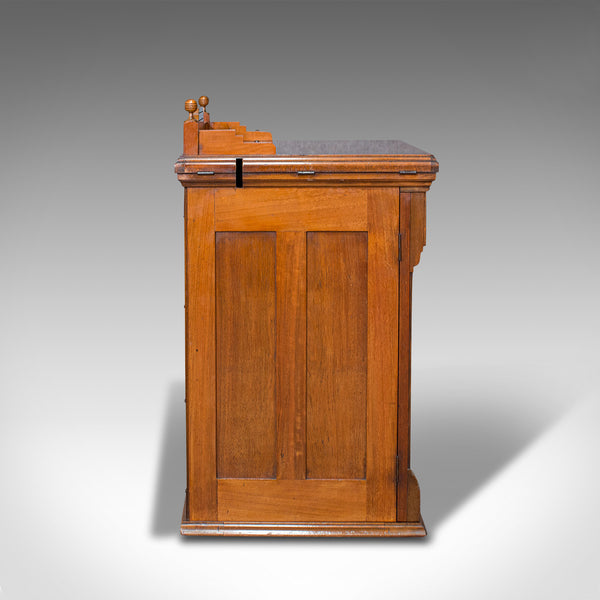 Antique Sewing Machine Cabinet, English, Walnut, Machinist Console, Circa 1920
