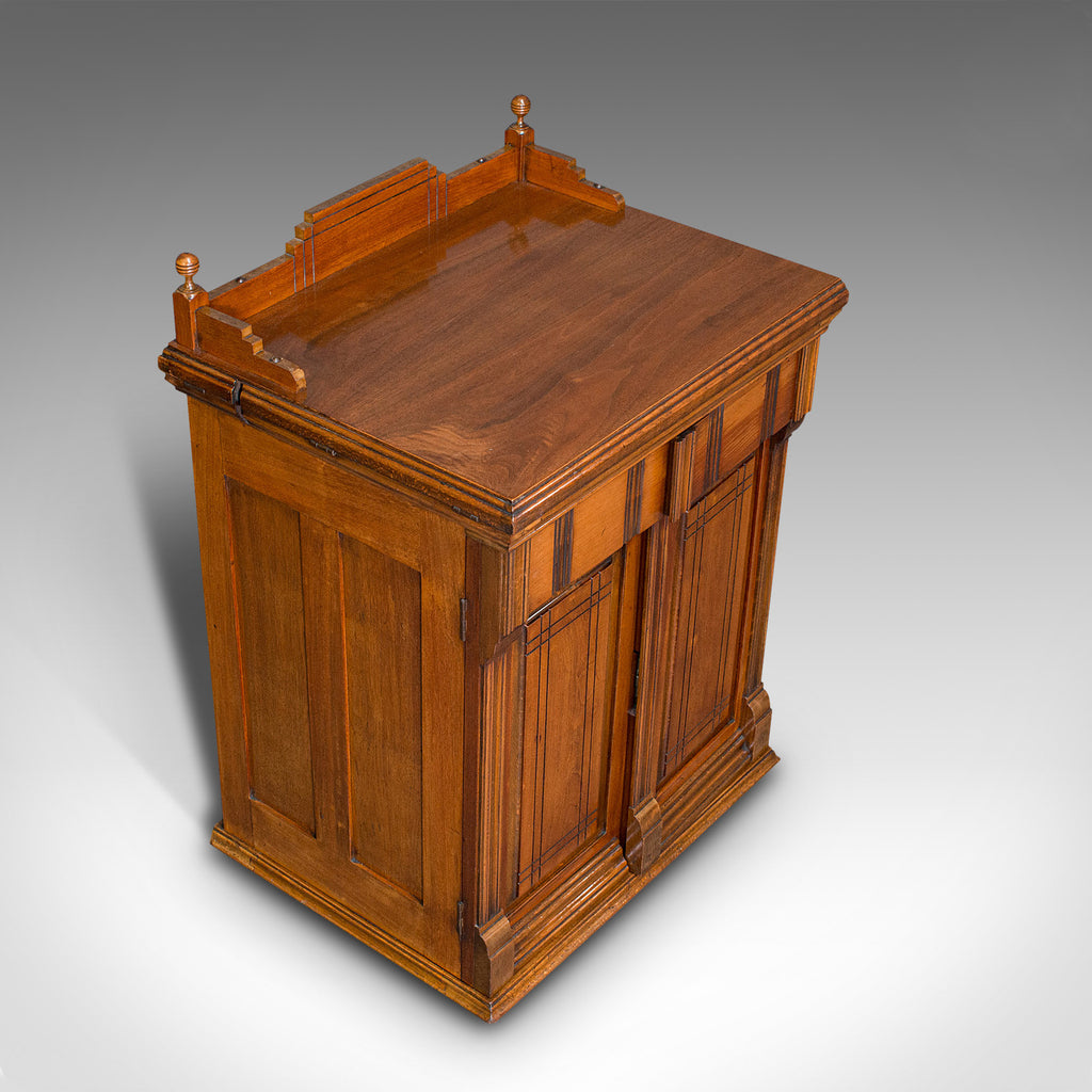 Art deco store sewing machine cabinet