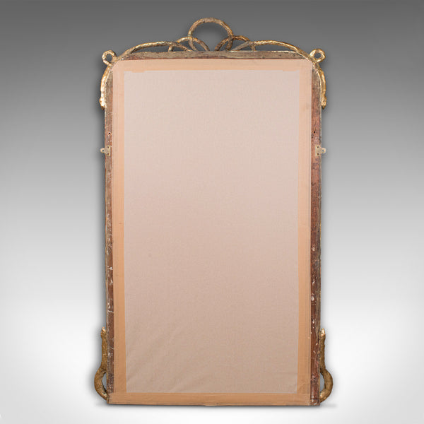 Very Large Antique Wall Mirror, English, Gilt, Overmantel, Dressing, Regency