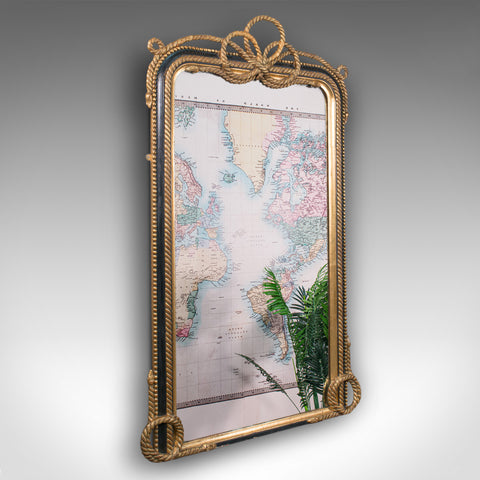Very Large Antique Wall Mirror, English, Gilt, Overmantel, Dressing, Regency