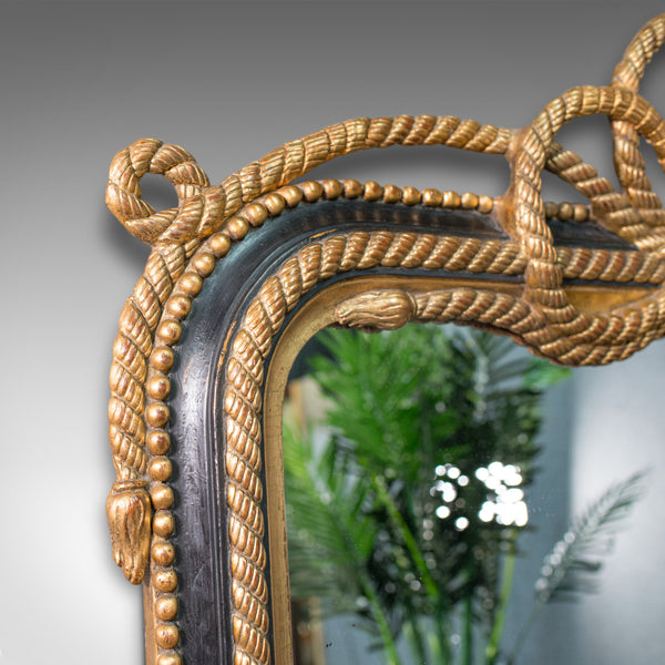 Very Large Antique Wall Mirror, English, Gilt, Overmantel, Dressing, Regency
