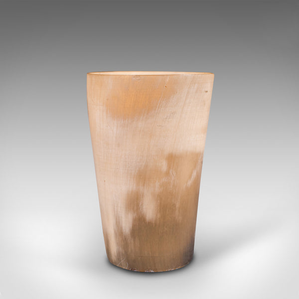 Pair Of Antique Scrimshaw Cups, Welsh, Ram's Horn, Carved Tumbler, Victorian