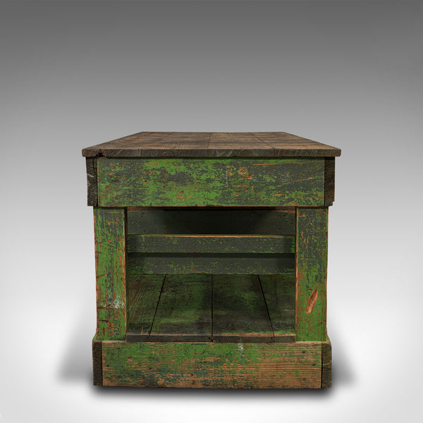 Large Antique Factory Mill Table, English, Pine, Industrial, Victorian, C.1900