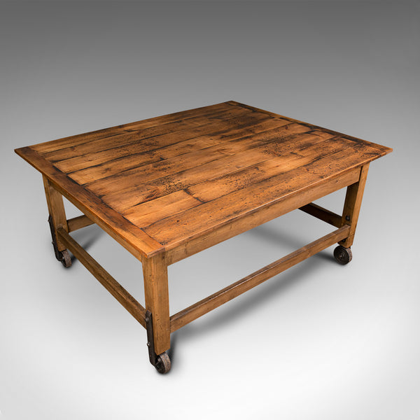 Antique Boulangerie Table, French, Pine, Shop, Bakery, Display, Victorian, 1880