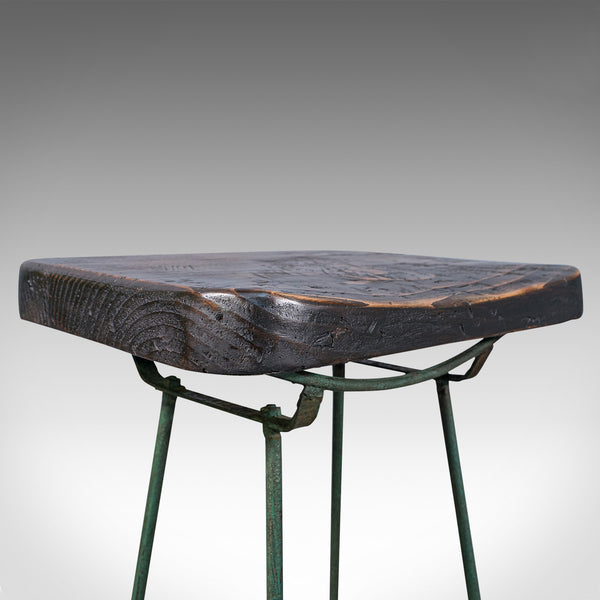 Vintage Munitions Factory Stool, English, Pine, Industrial Taste, Lab Seat, 1940