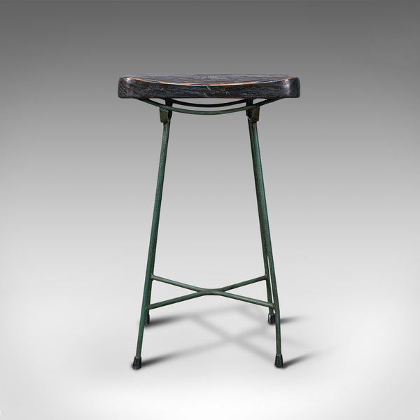 Vintage Munitions Factory Stool, English, Pine, Industrial Taste, Lab Seat, 1940