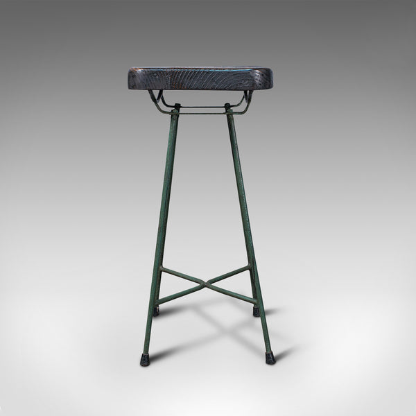 Vintage Munitions Factory Stool, English, Pine, Industrial Taste, Lab Seat, 1940
