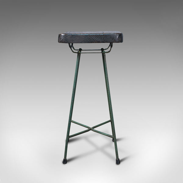 Vintage Munitions Factory Stool, English, Pine, Industrial Taste, Lab Seat, 1940