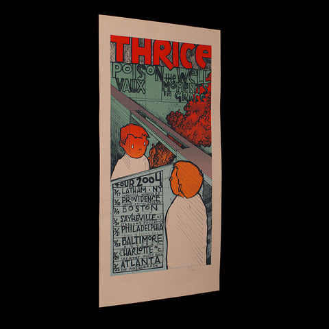 Decorative Concert Tour Poster, American, Screenprint, Art Print, Thrice, 2007