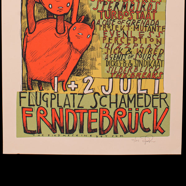 Decorative Concert Screenprint, American, Art Poster, Festival, Artist Signed