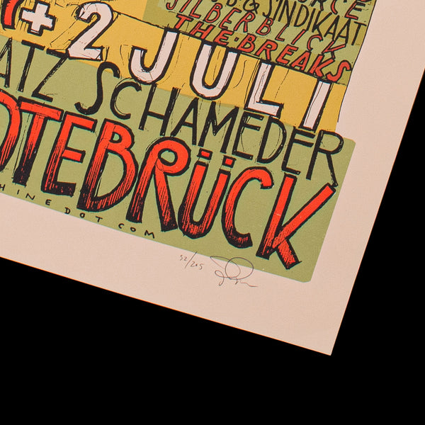 Decorative Concert Screenprint, American, Art Poster, Festival, Artist Signed