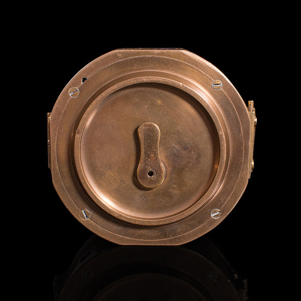 Vintage Cased Compass, English, Copper, Bronze, Maritime, Navigation Instrument