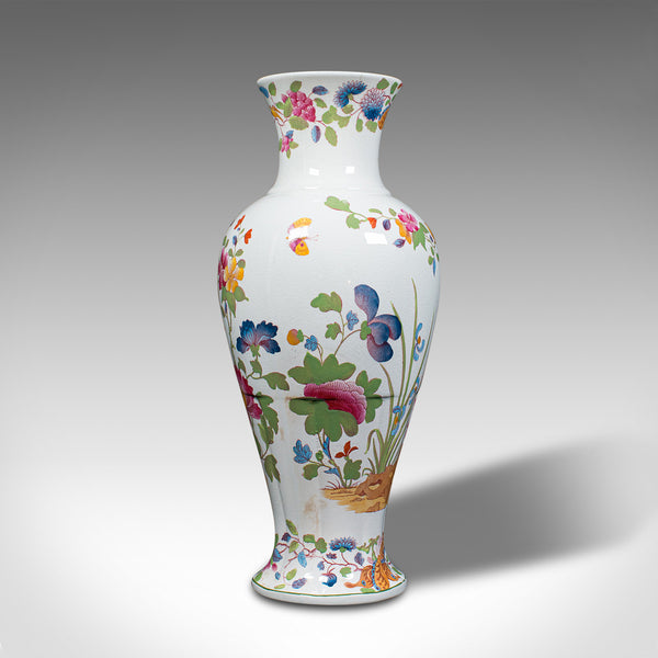 Antique Baluster Posy Vase, English, Ceramic, Decorative, Flower Urn, Circa 1920