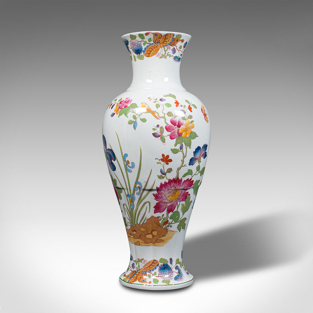 Antique Baluster Posy Vase, English, Ceramic, Decorative, Flower Urn