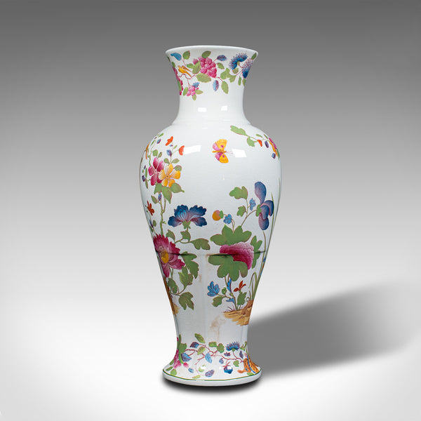 Antique Baluster Posy Vase, English, Ceramic, Decorative, Flower Urn, Circa 1920