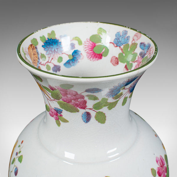 Antique Baluster Posy Vase, English, Ceramic, Decorative, Flower Urn, Circa 1920