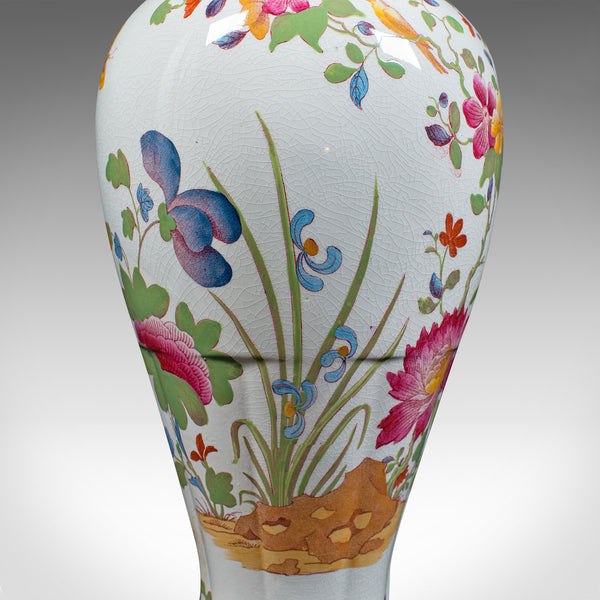 Antique Baluster Posy Vase, English, Ceramic, Decorative, Flower Urn, Circa 1920