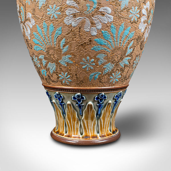 Antique Decorative Vase, English, Ceramic, Display, Art Nouveau, Edwardian, 1910